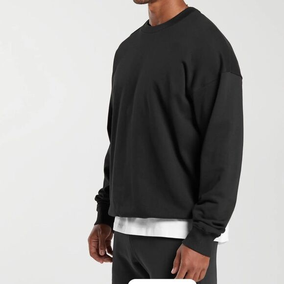 Gymshark Rest Day Essential Crew Size Medium Black NWT in Packaging - Picture 3 of 7
